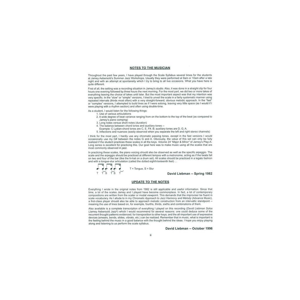 Jamey Aebersold The Scale Syllabus – Thomann Ireland
