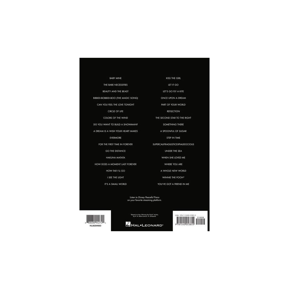 Hal Leonard Disney Peaceful Piano Solos 1 – Thomann Ireland