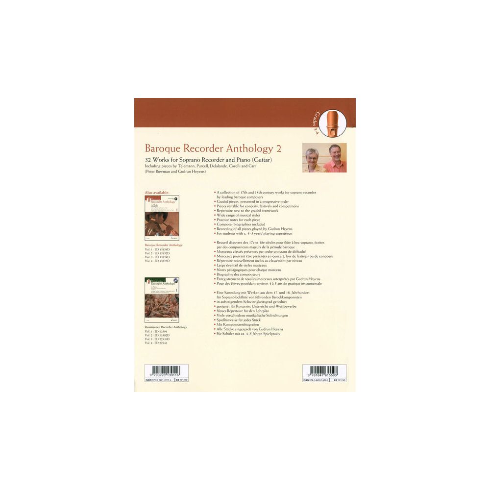 Schott Baroque Recorder Anthology 2 – Thomann Ireland