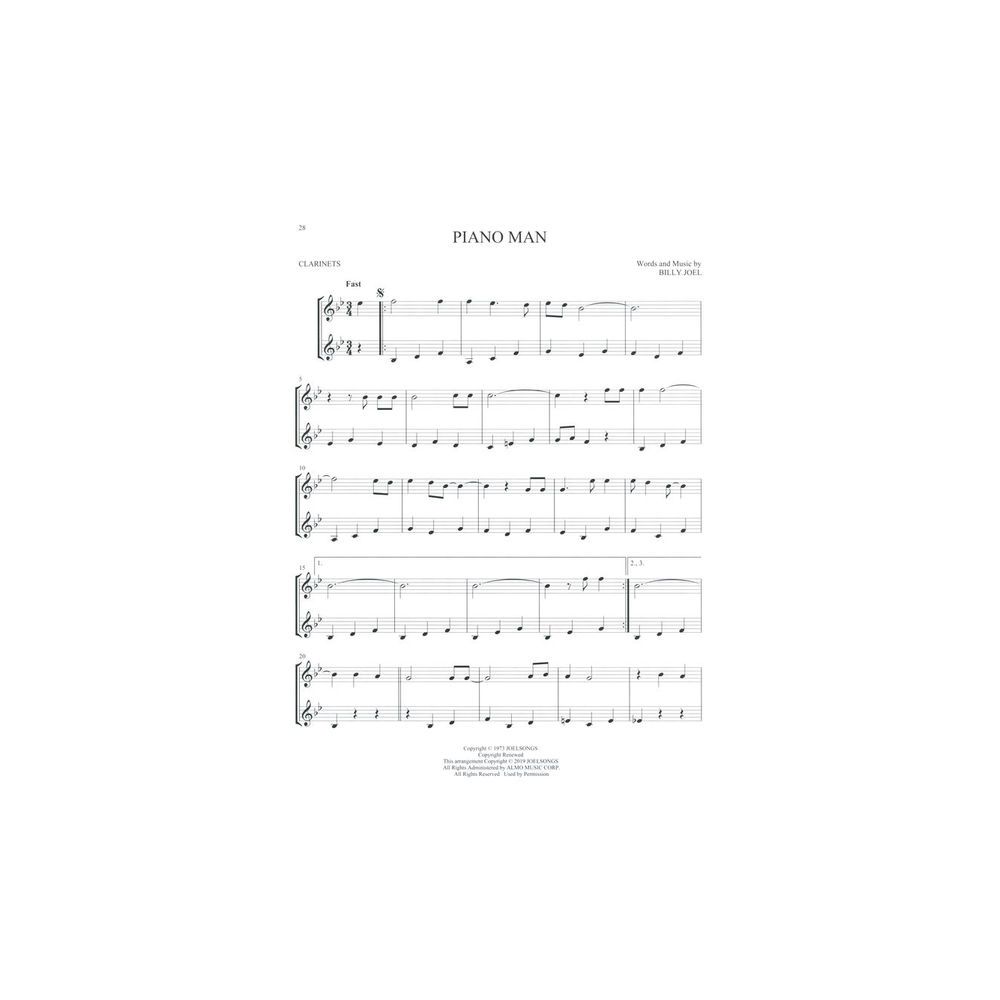 Hal Leonard Pop Classics For Two Clarinets – Thomann Ireland