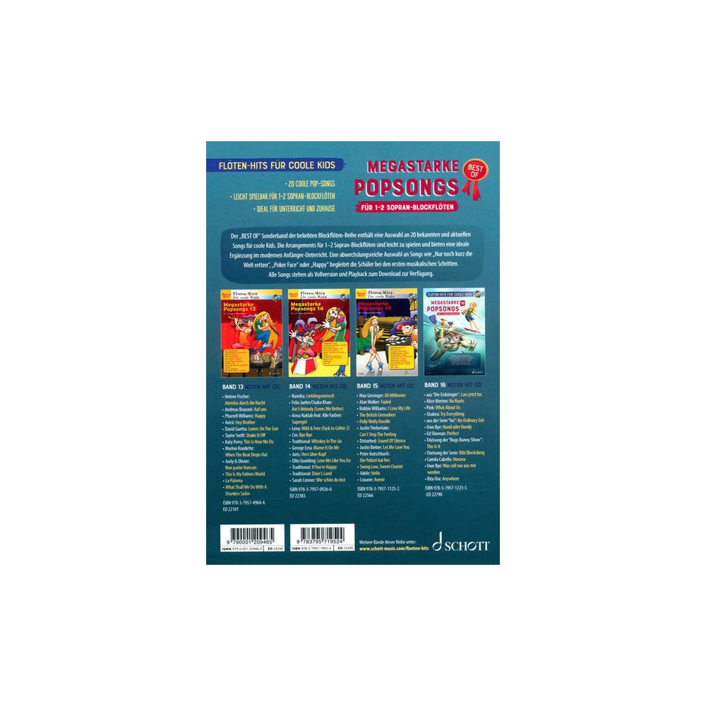 Schott Megastarke Popsongs Rec Best – Thomann Ireland