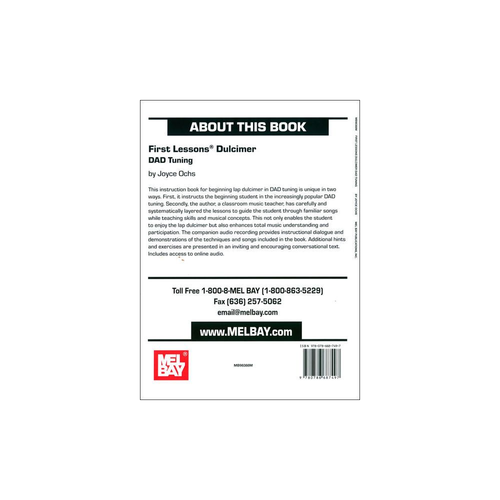 Mel Bay First Lessons Dulcimer – Thomann Ireland