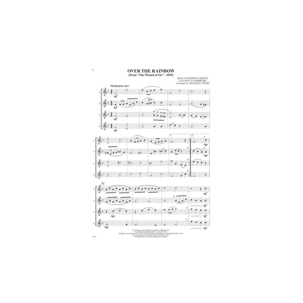 Alfred Music Publishing Movie Quartets for All T