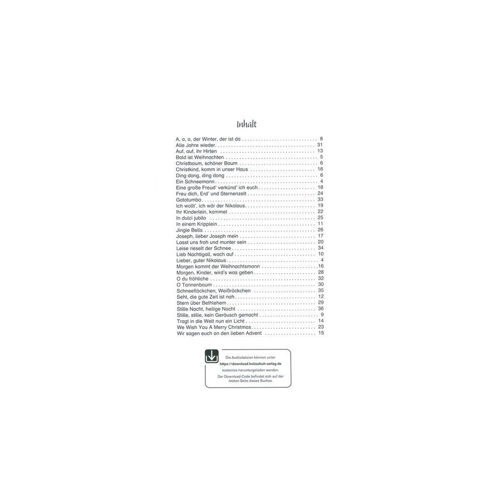 Holzschuh Verlag Flötentöne Erste Weihnacht – Thomann Ireland