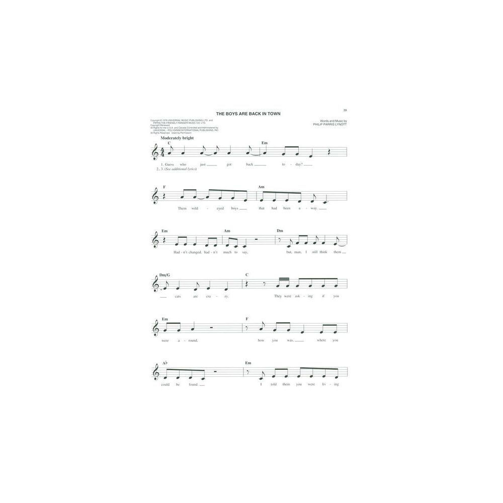 Hal Leonard The Easy Seventies Fake Book – Thomann Ireland