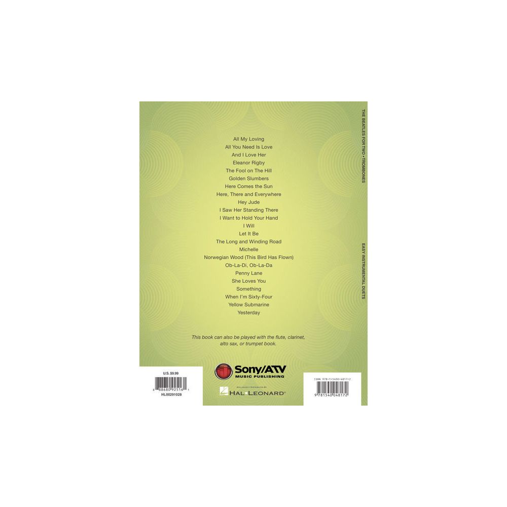 Hal Leonard The Beatles For Two Trombone – Thomann Ireland