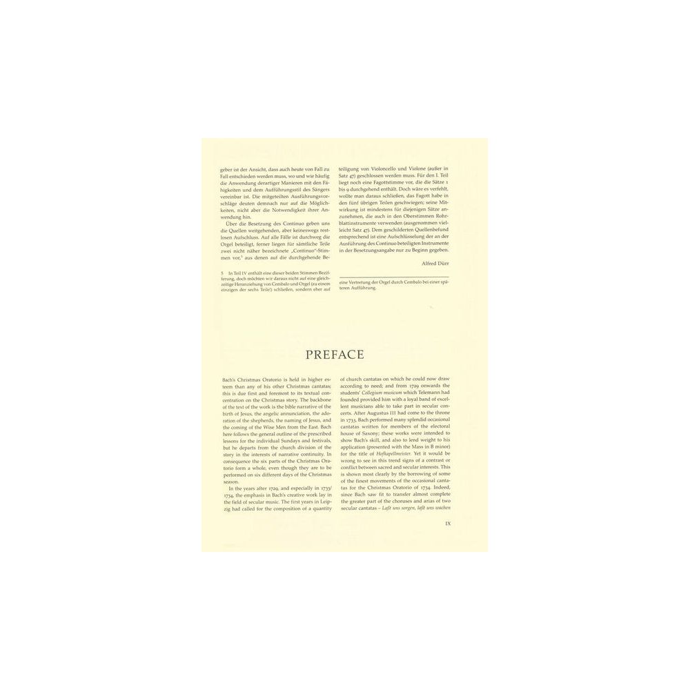 Bärenreiter Bach Weihnachts