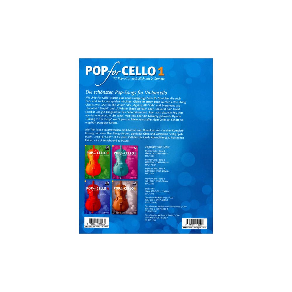 Schott Pop For Cello 1 – Thomann Ireland