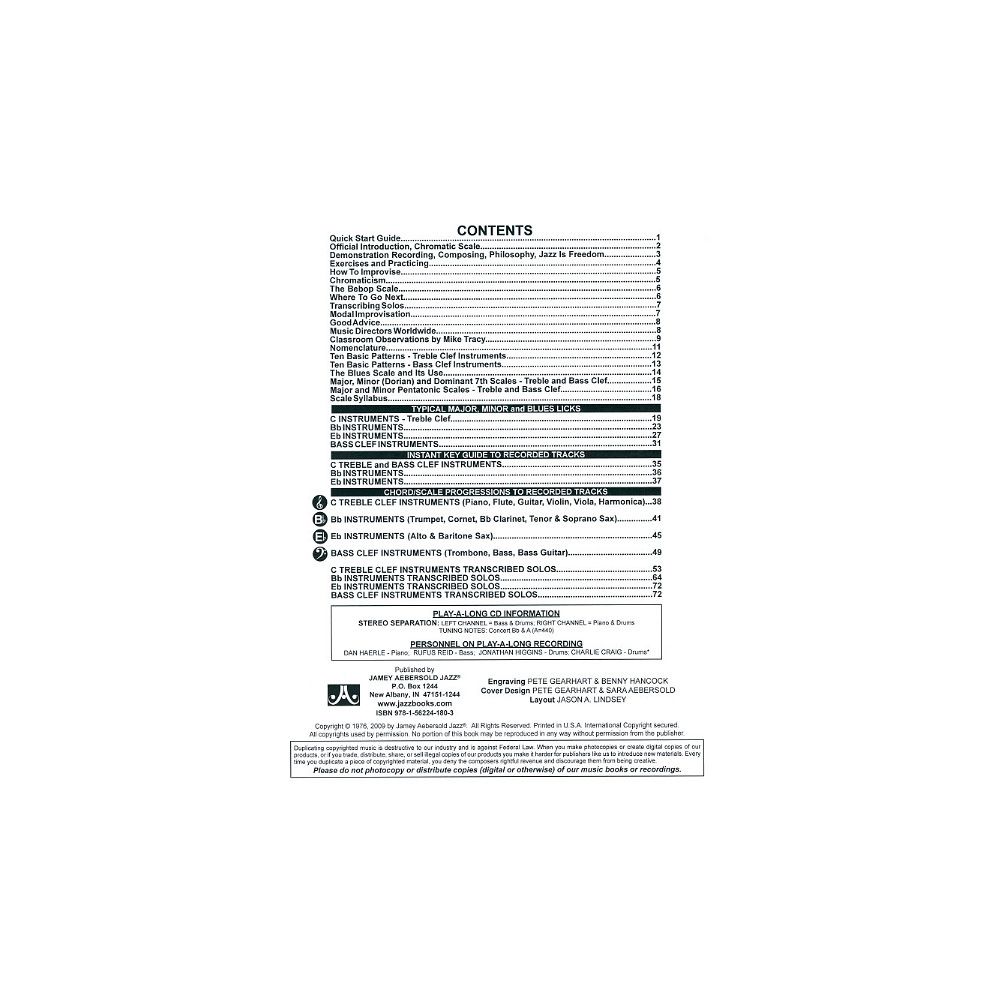 Jamey Aebersold Major And Minor – Thomann Ireland