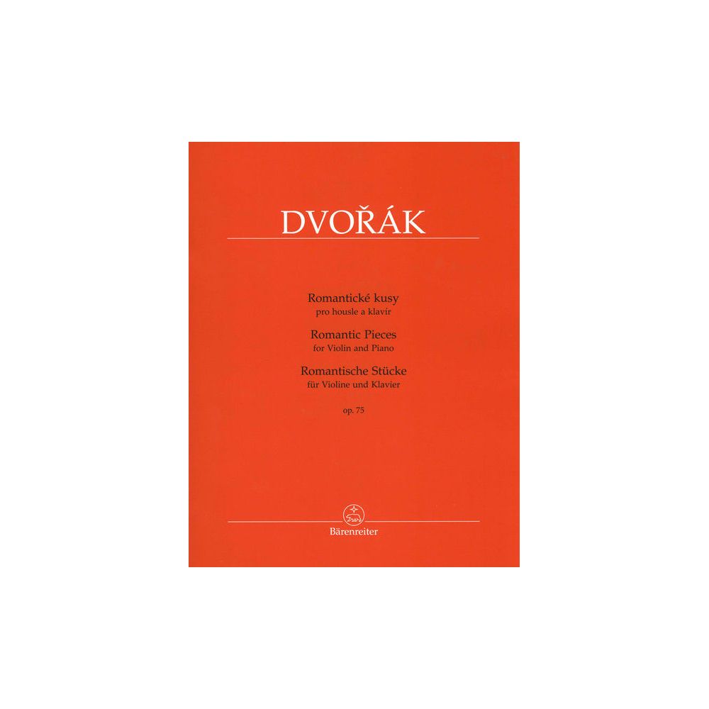 Bärenreiter Dvorak Romantische Stücke – Thomann Ireland