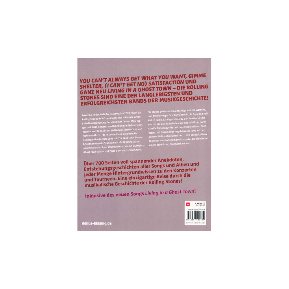 Delius Klasing Verlag Rolling Stones Alle Songs – Thomann Ireland