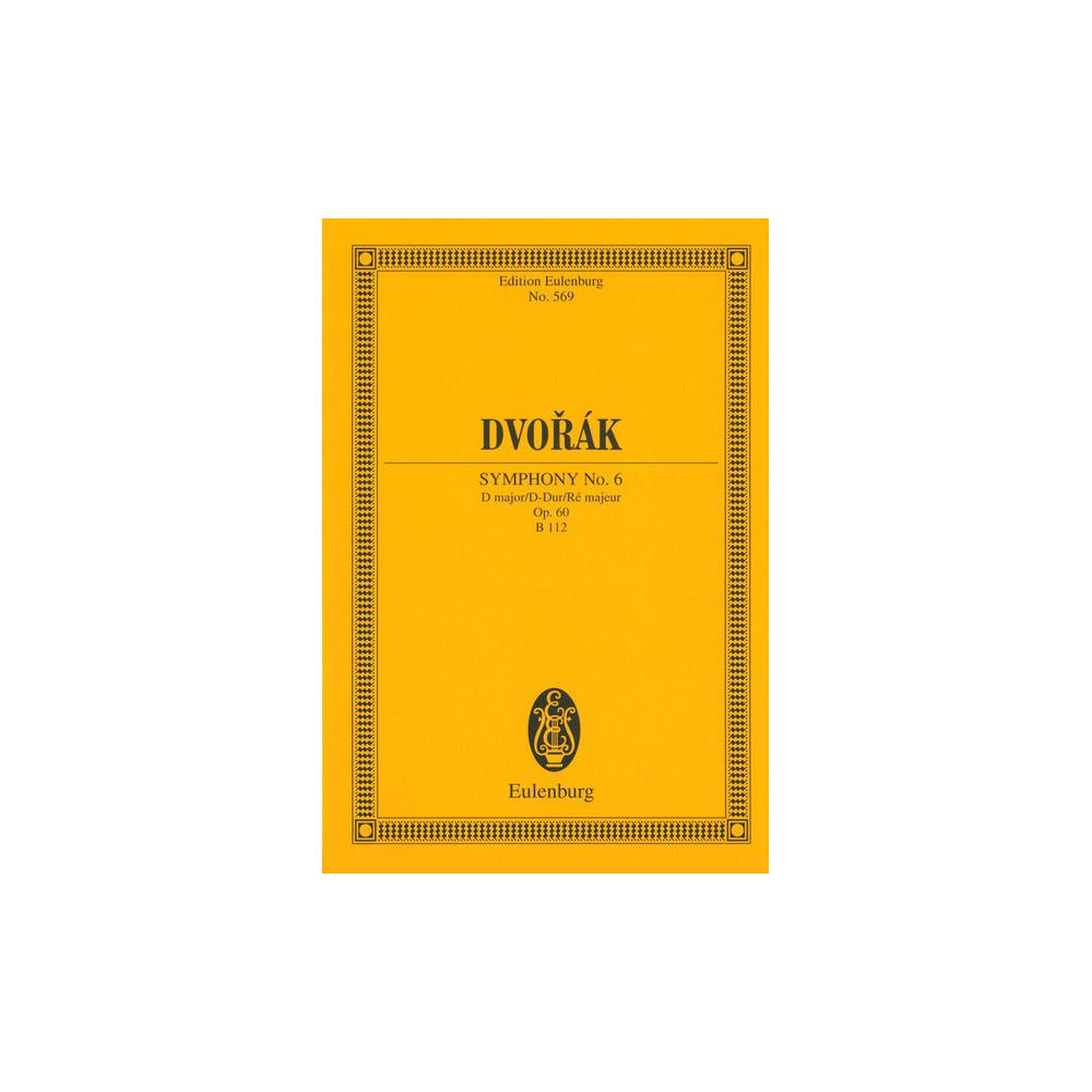 Edition Eulenburg Dvorak Sinfonie Nr. 6 D