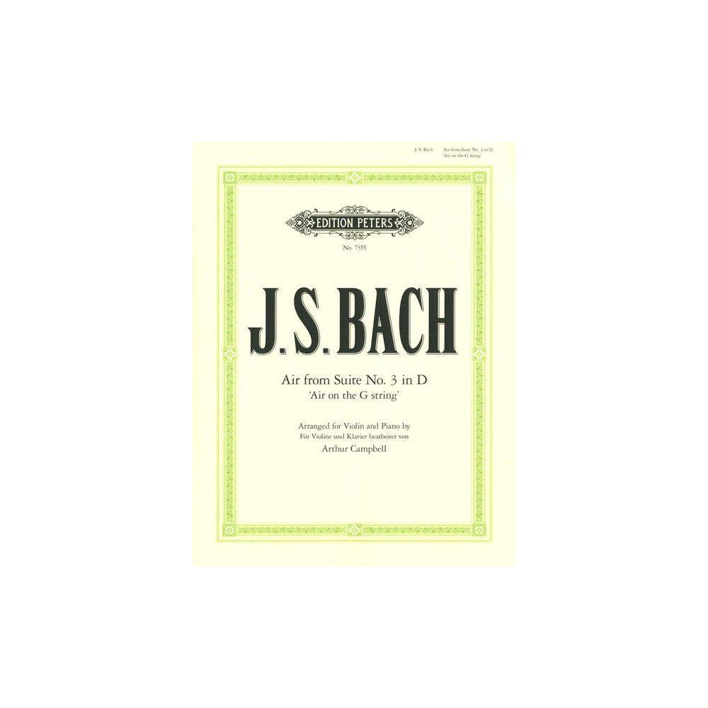 Edition Peters Bach Air D