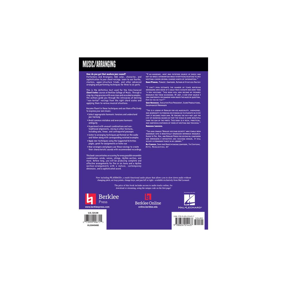 Berklee Press Modern Jazz Voicings – Thomann Ireland