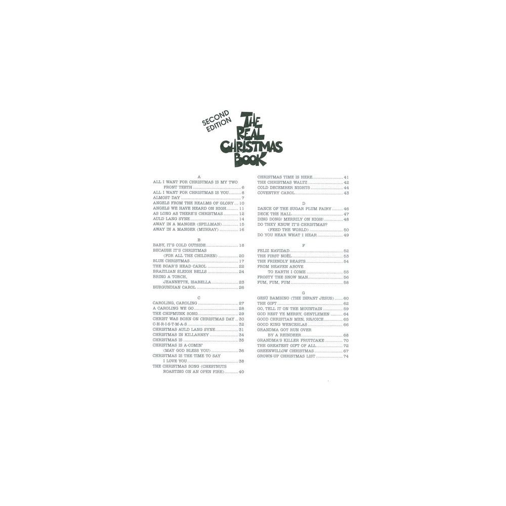 Hal Leonard The Real Christmas Book C – Thomann Ireland