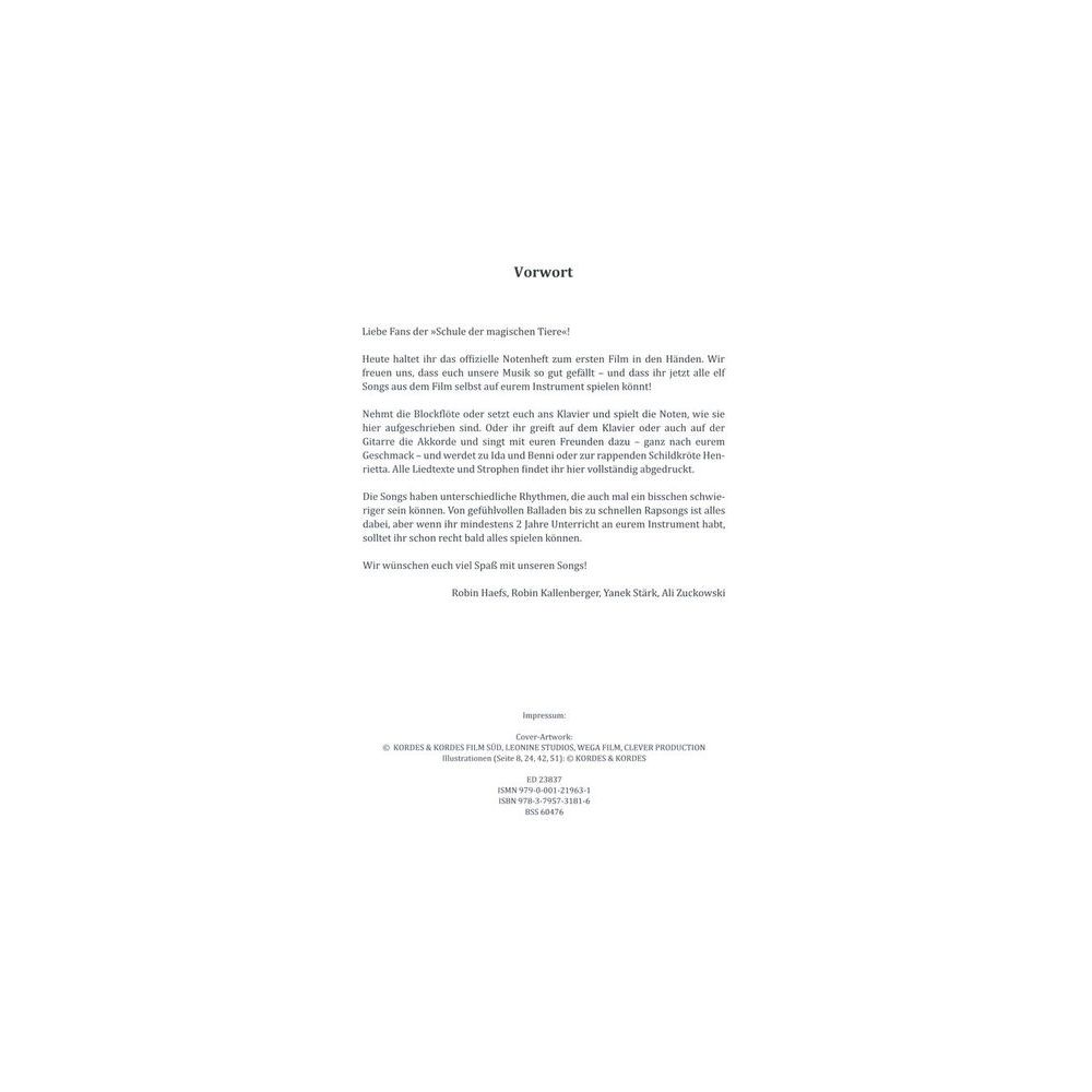 Schott Schule der magischen Tiere 1 – Thomann Ireland