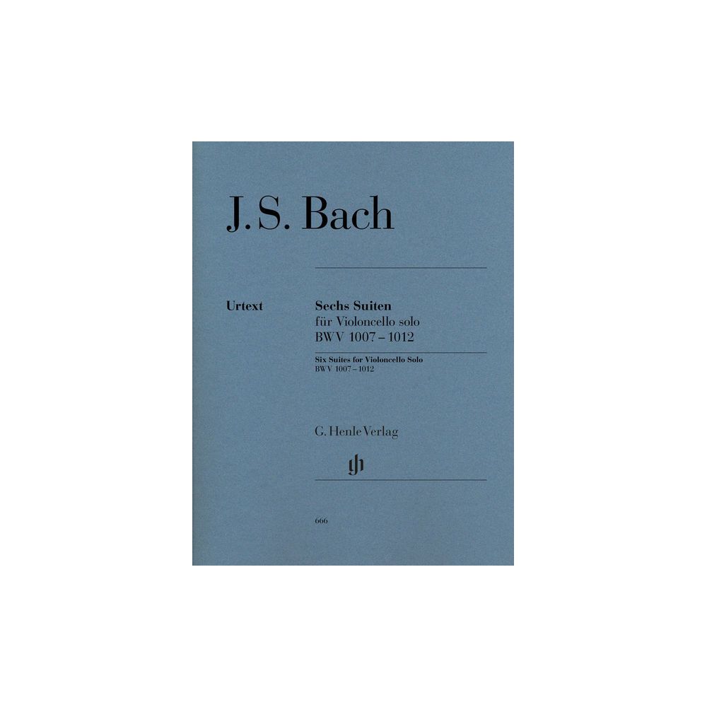 Henle Verlag Bach Sechs Suiten BWV1007