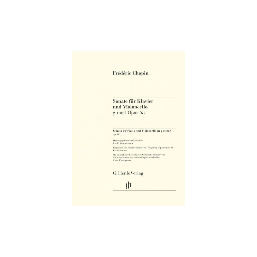 Henle Verlag Chopin Cellosonate op.65 – Thomann Ireland