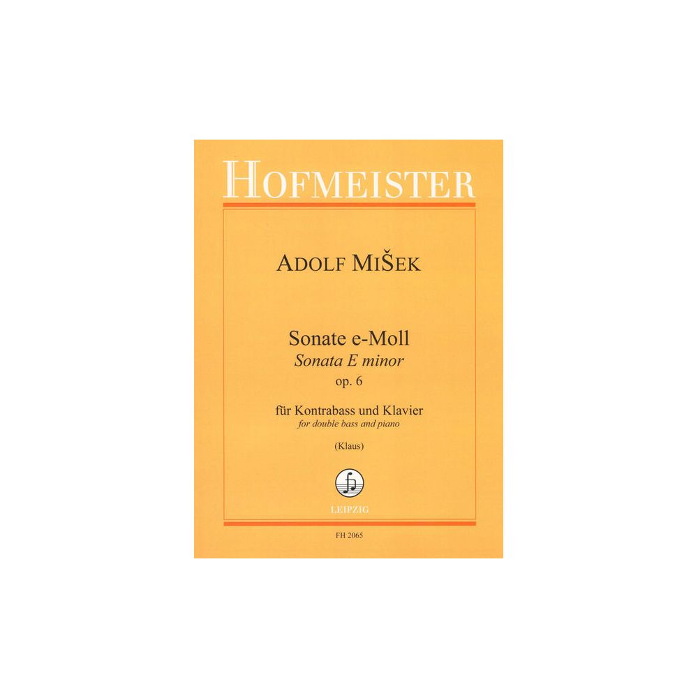 Friedrich Hofmeister Verlag Misek Sonate e