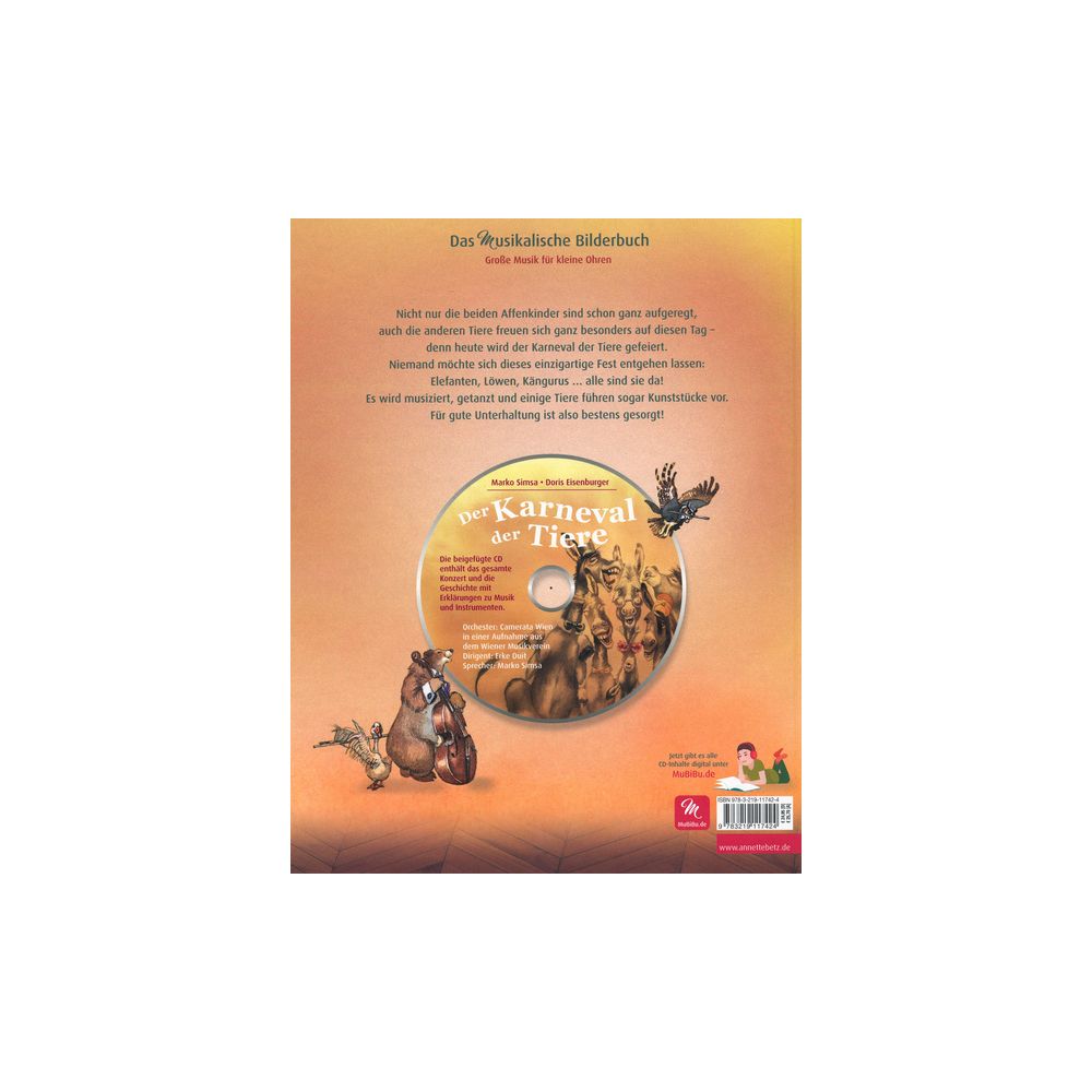 Annette Betz Verlag Der Karneval der Tiere – Thomann Ireland