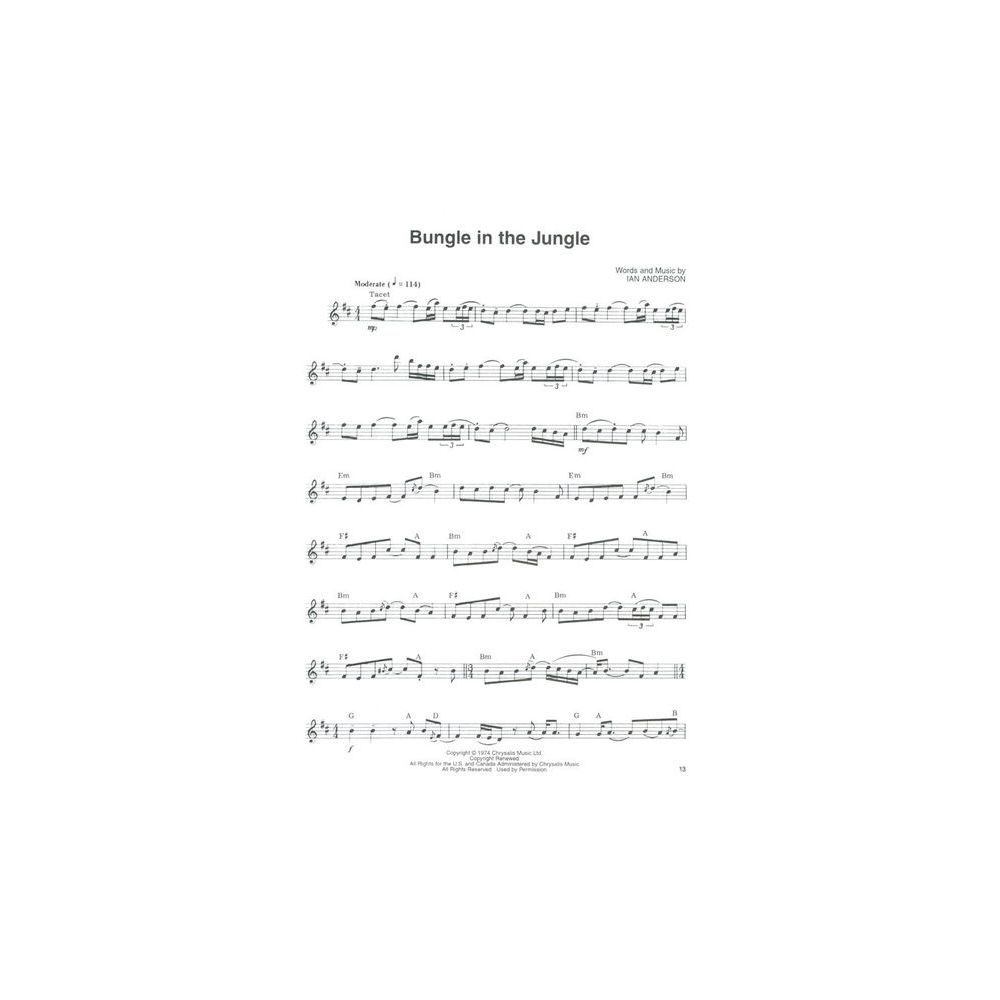 Hal Leonard Jethro Tull Flute Solos – Thomann Ireland