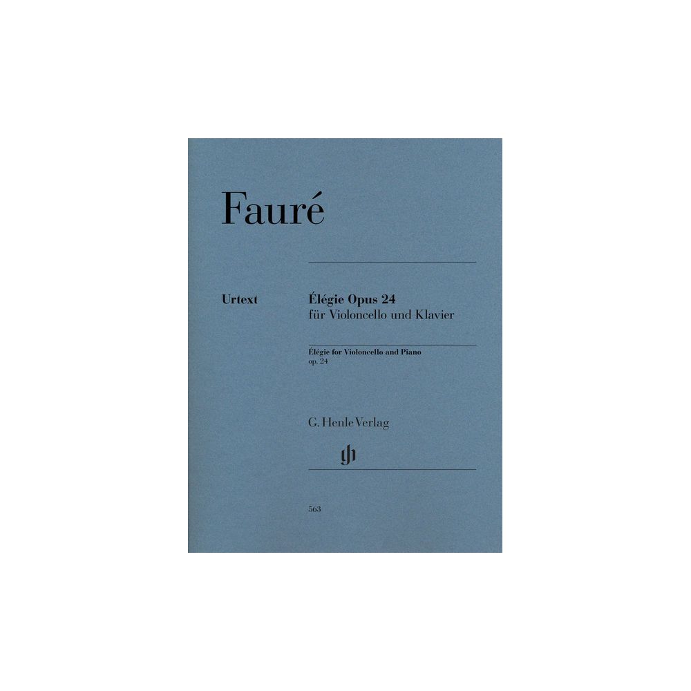 Henle Verlag Fauré Elégie op.24 Cello – Thomann Ireland