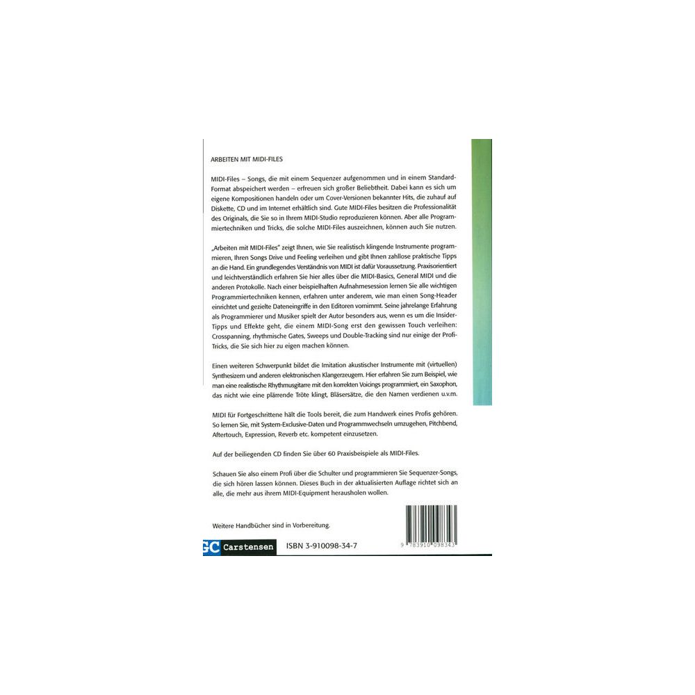 GC Carstensen Verlag Arbeiten mit MIDI