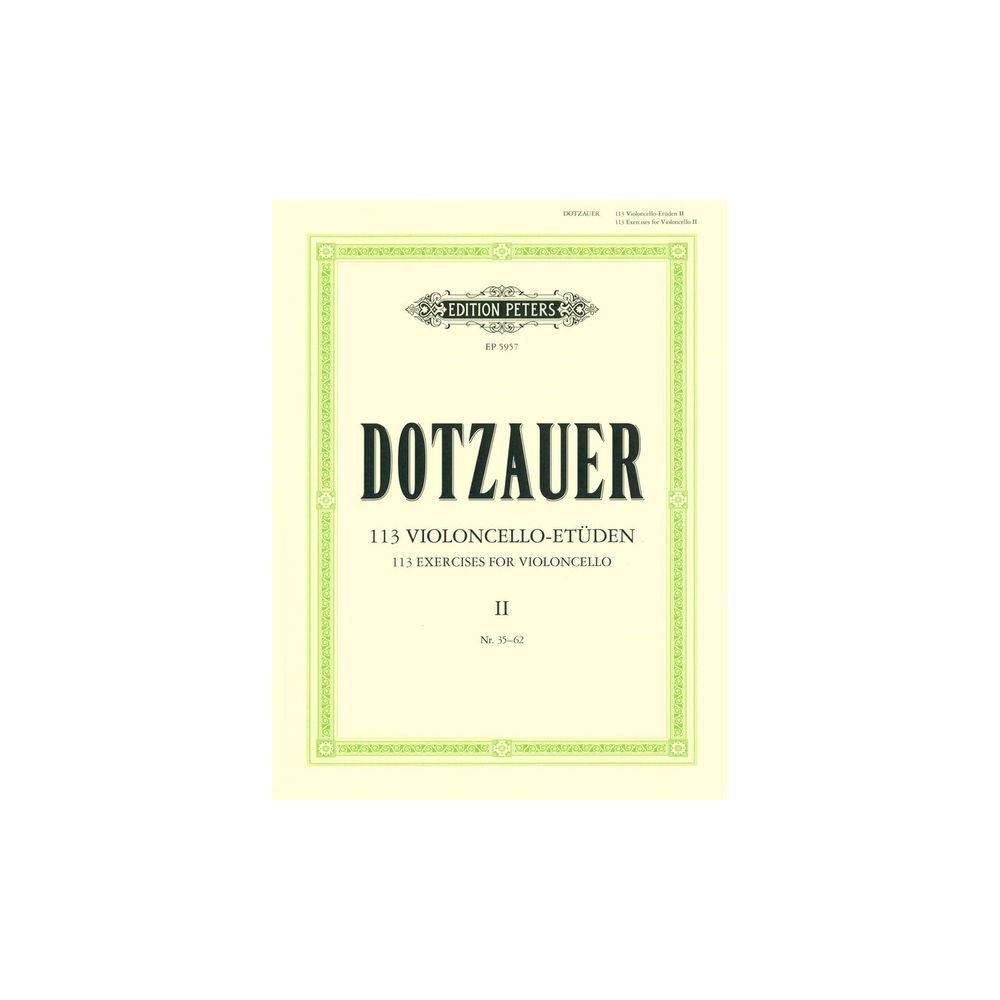 Edition Peters Dotzauer 113 Cello