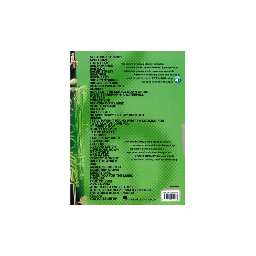 Wise Publications Playalong 50/50 Clarinet – Thomann Ireland