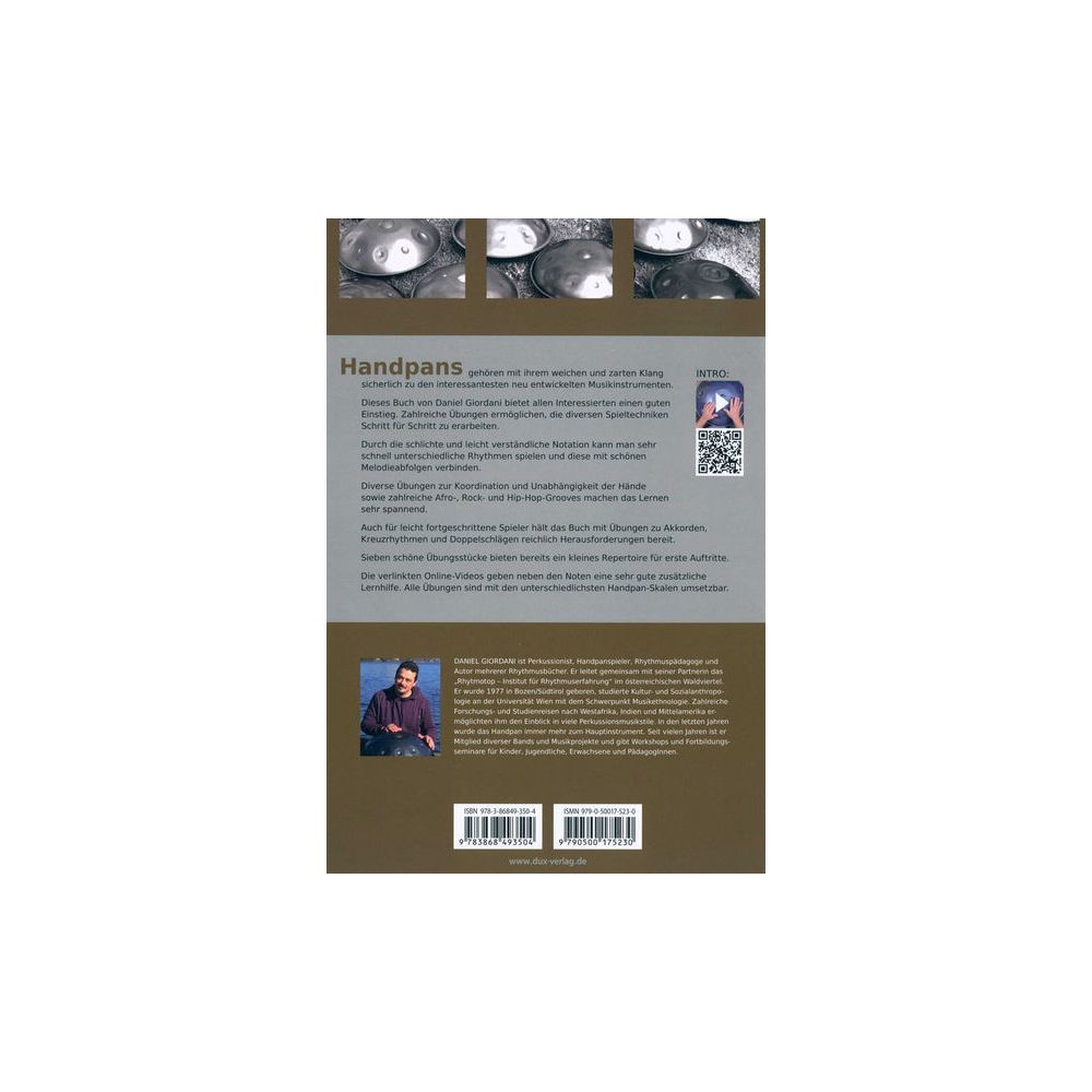 Edition Dux Das Handpanbuch 1 – Thomann Ireland