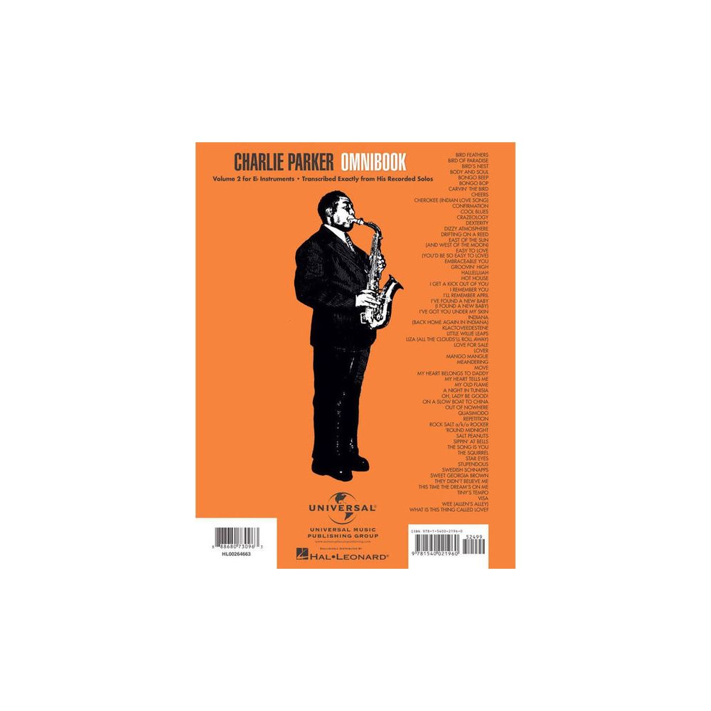 Hal Leonard Charlie Parker Omnibook Eb 2 – Thomann Ireland