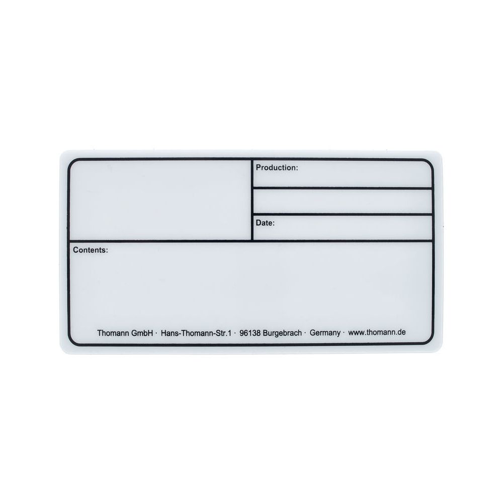 Stairville Tourlabel 150x80mm White – Thomann Ireland