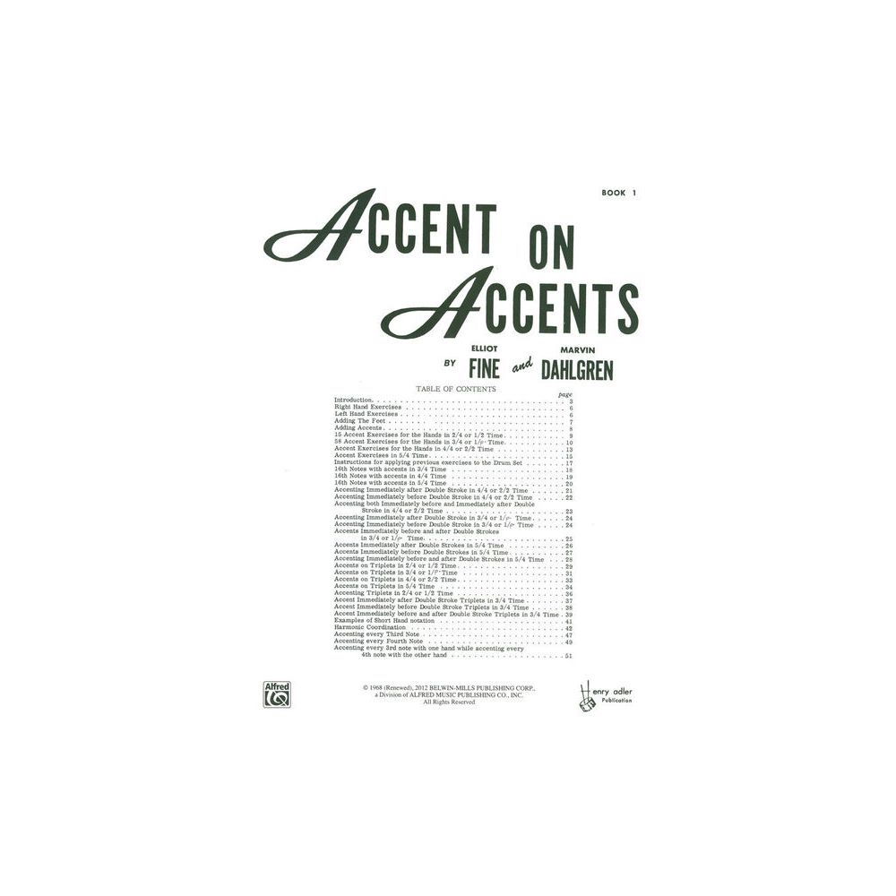 Alfred Music Publishing Accent On Accents 1 – Thomann Ireland