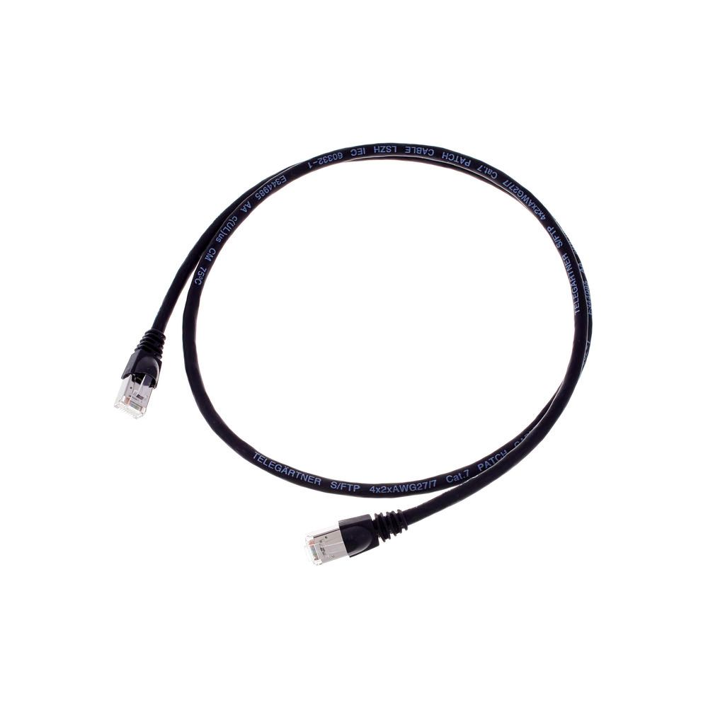Telegärtner CAT6A Patchkabel 1m, sw – Thomann Ireland