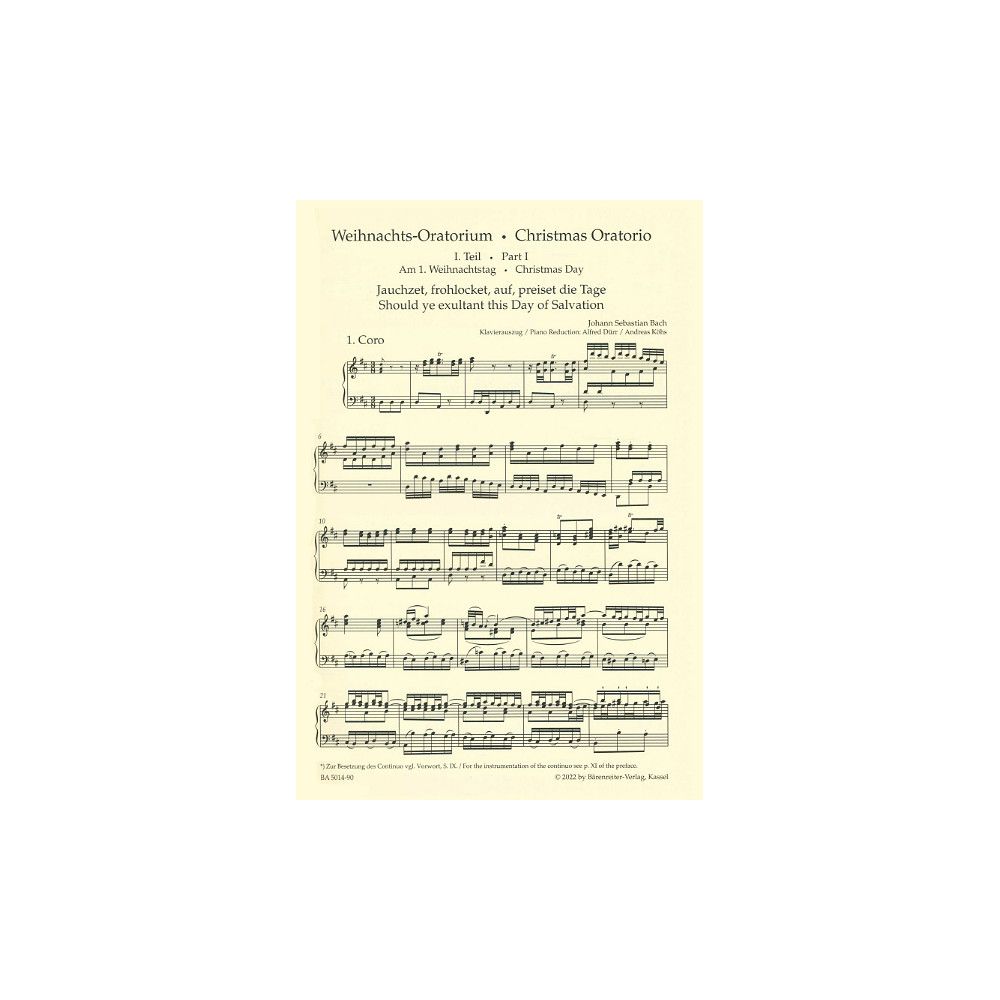 Bärenreiter Bach Weihnachts