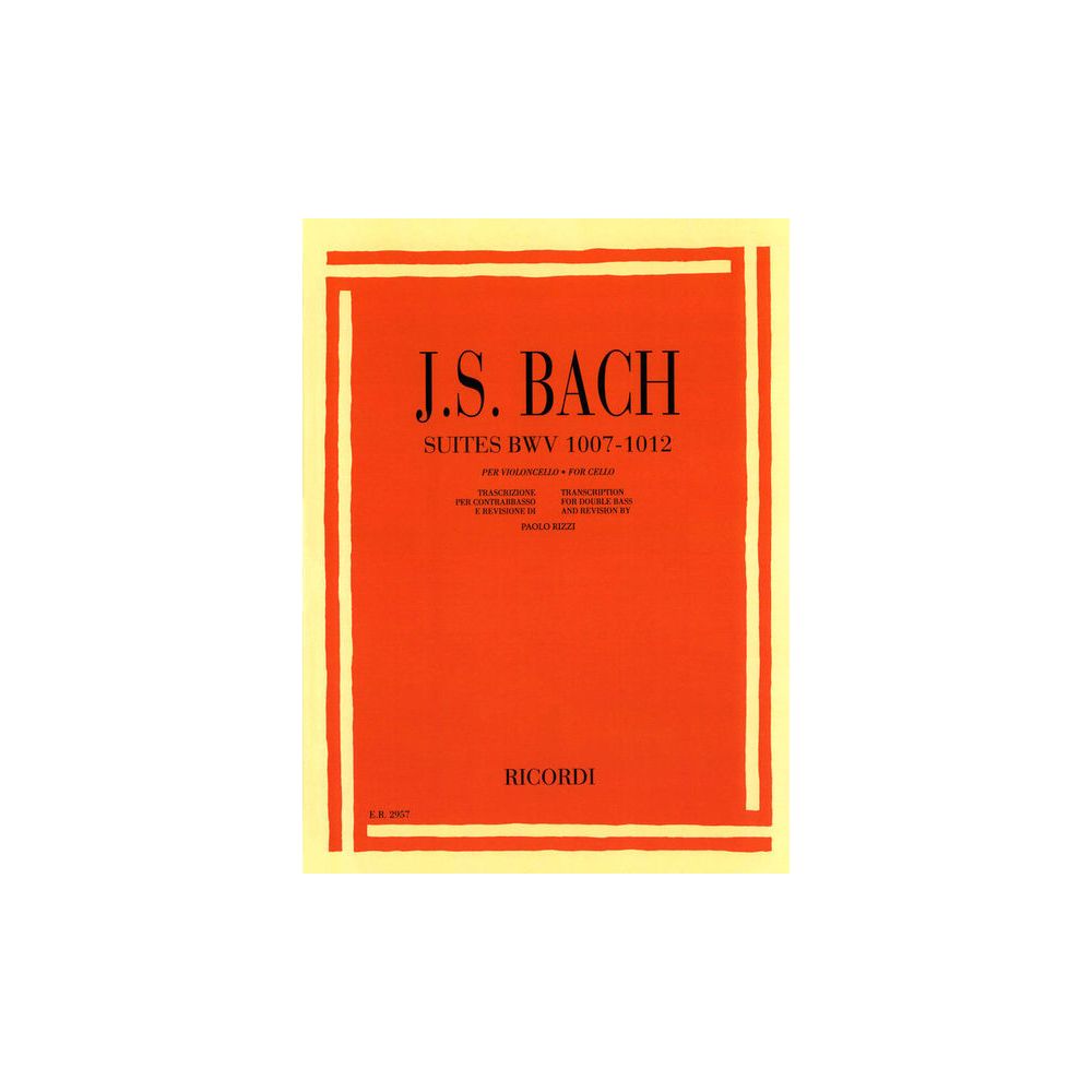 Ricordi Bach 6 Suites Double Bass – Thomann Ireland