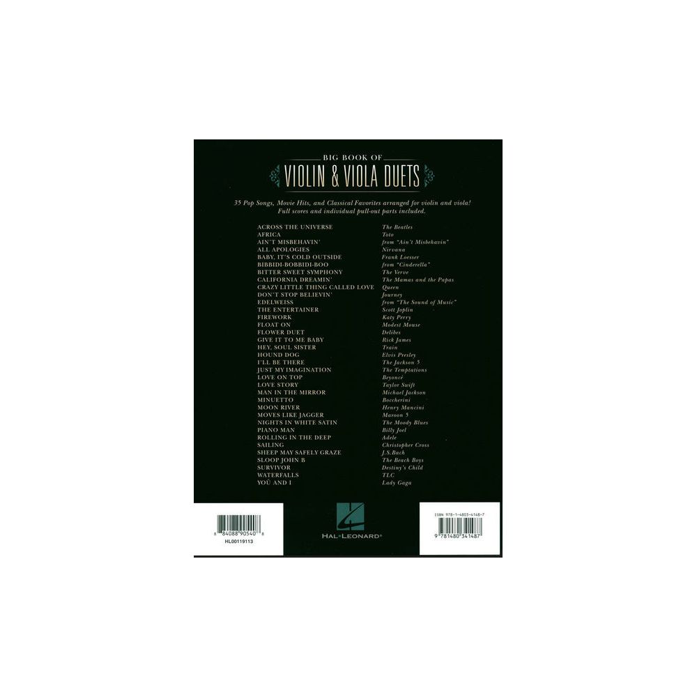 Hal Leonard Big Book Violin & Viola Duets – Thomann Ireland