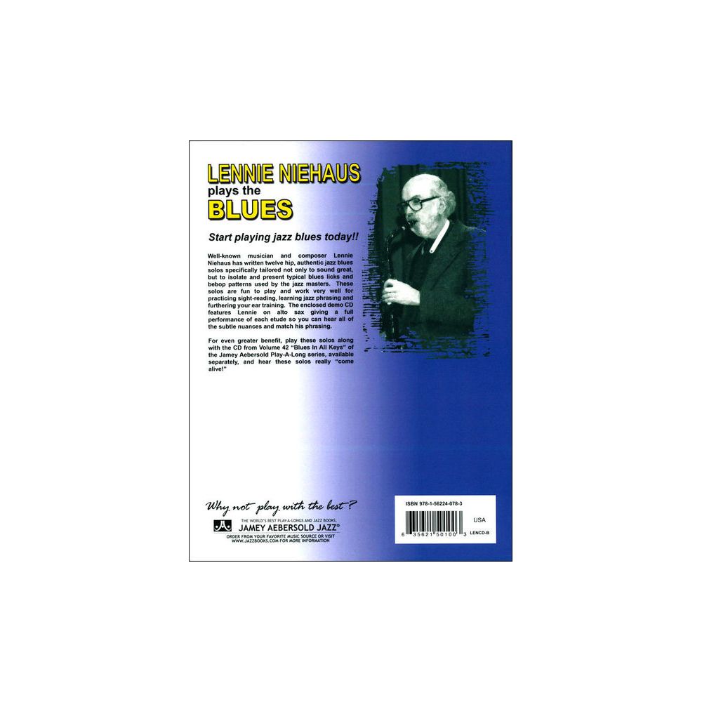 Jamey Aebersold Niehaus Plays The Blues Bb – Thomann Ireland