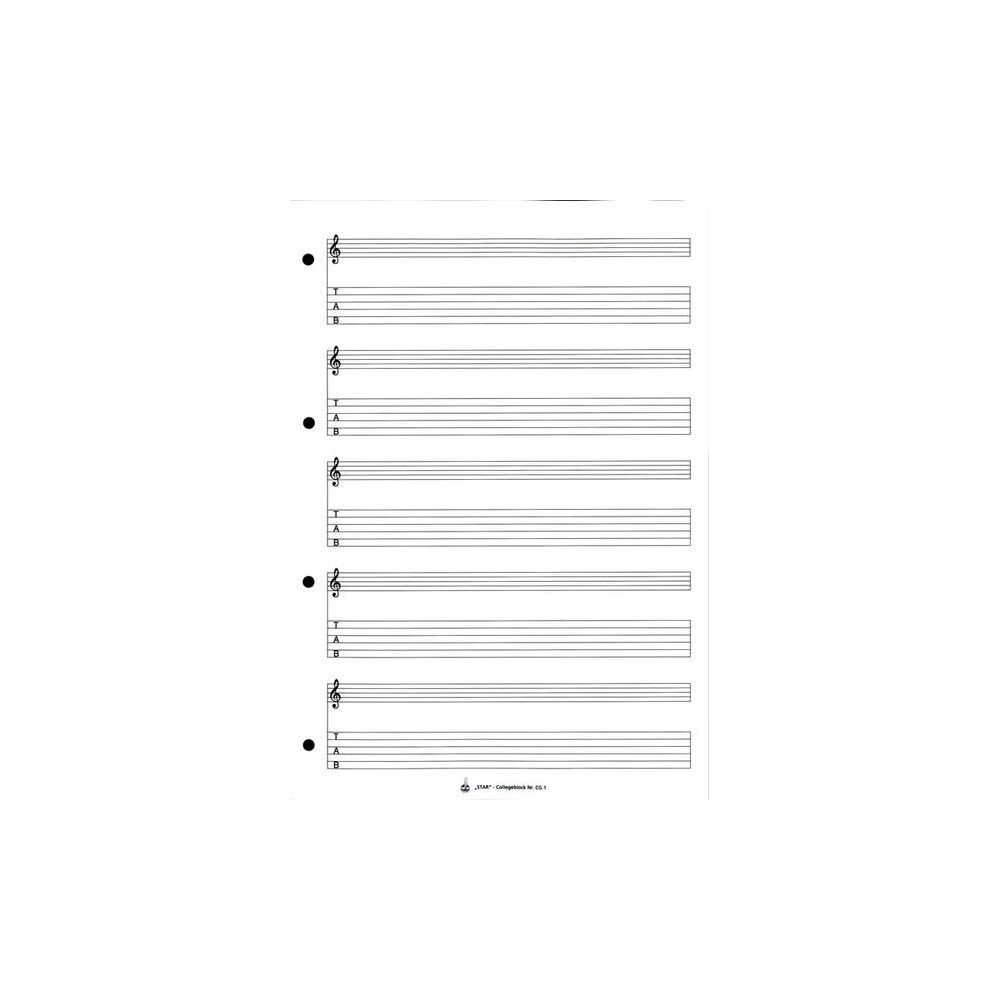 Star Collegeblock Gitarre CG 1 – Thomann Ireland