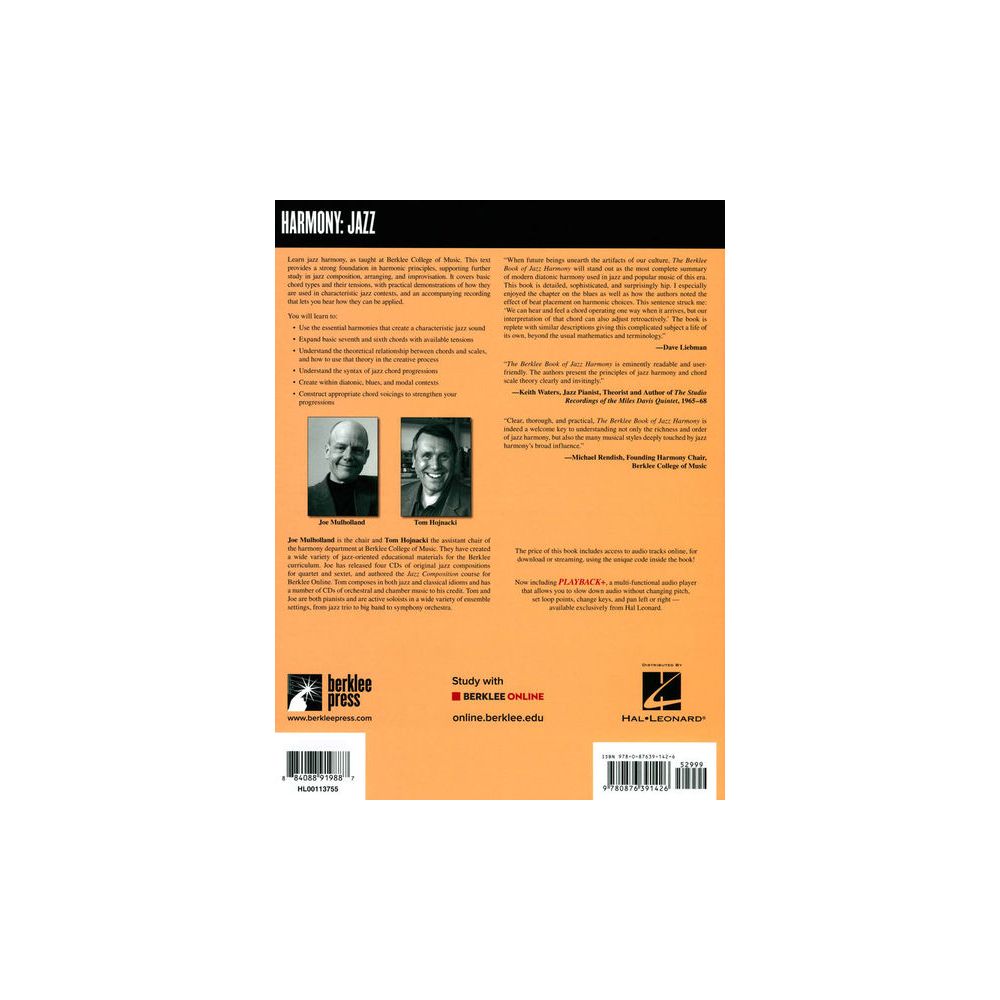 Berklee Press The Berklee Book Jazz Harmony – Thomann Ireland