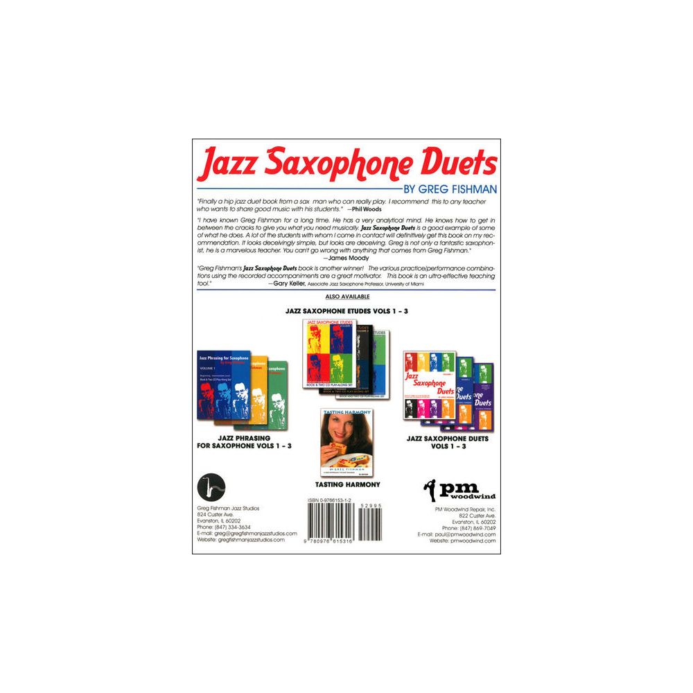 Greg Fishman Jazz Saxophone Duets 1 – Thomann Ireland