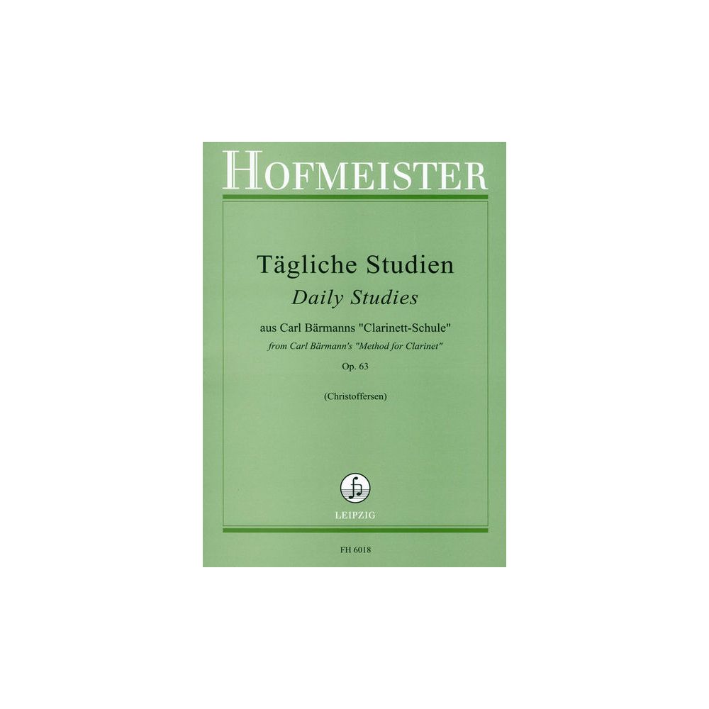 Friedrich Hofmeister Verlag Bärmann Tägliche Studien – Thomann Ireland