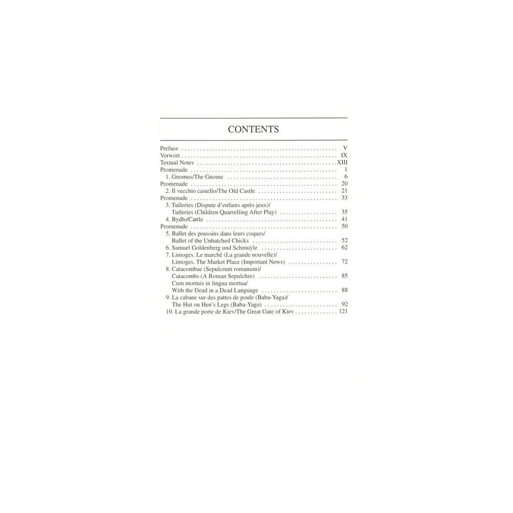 Edition Eulenburg Mussorgski Bilder Ausstellung – Thomann Ireland