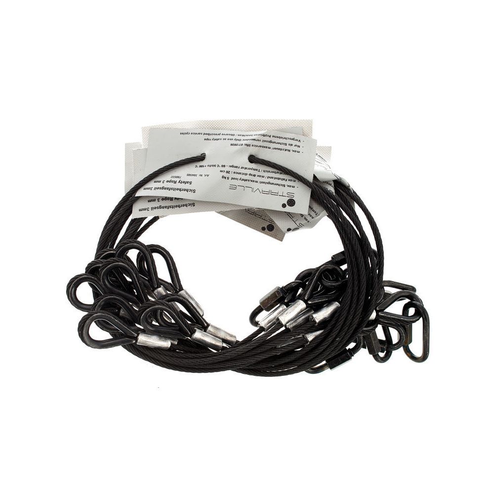 Stairville Safety Set 60cm/3mm Bk 10pcs – Thomann Ireland