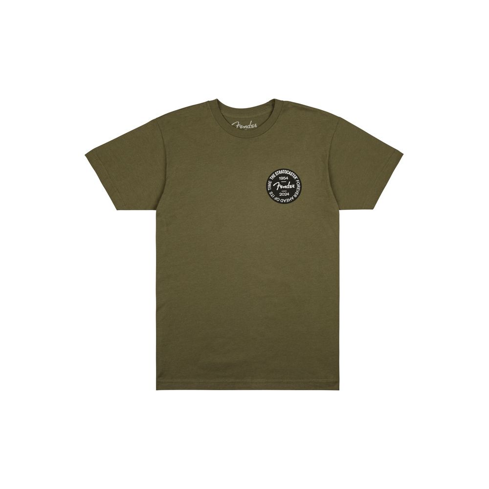 Fender Strat Anniv Badge Tee Oliv XXL – Thomann Ireland
