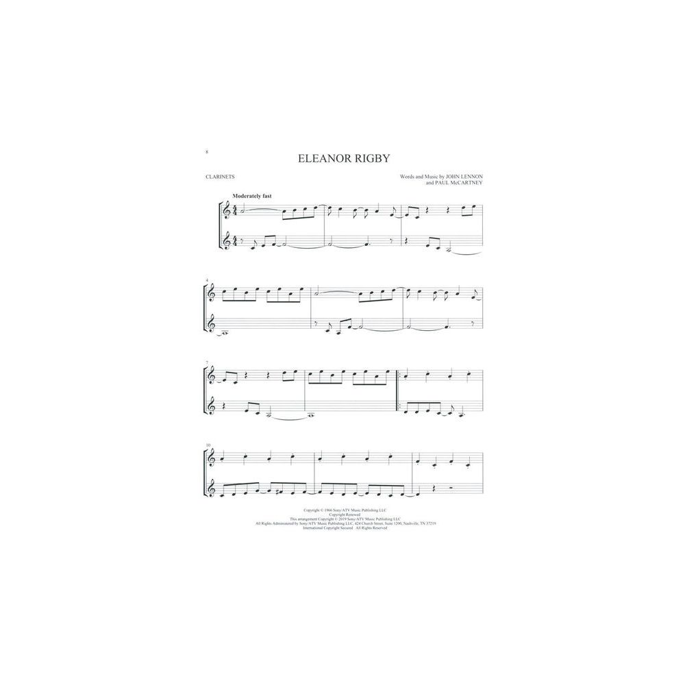 Hal Leonard The Beatles For Two Clarinets – Thomann Ireland