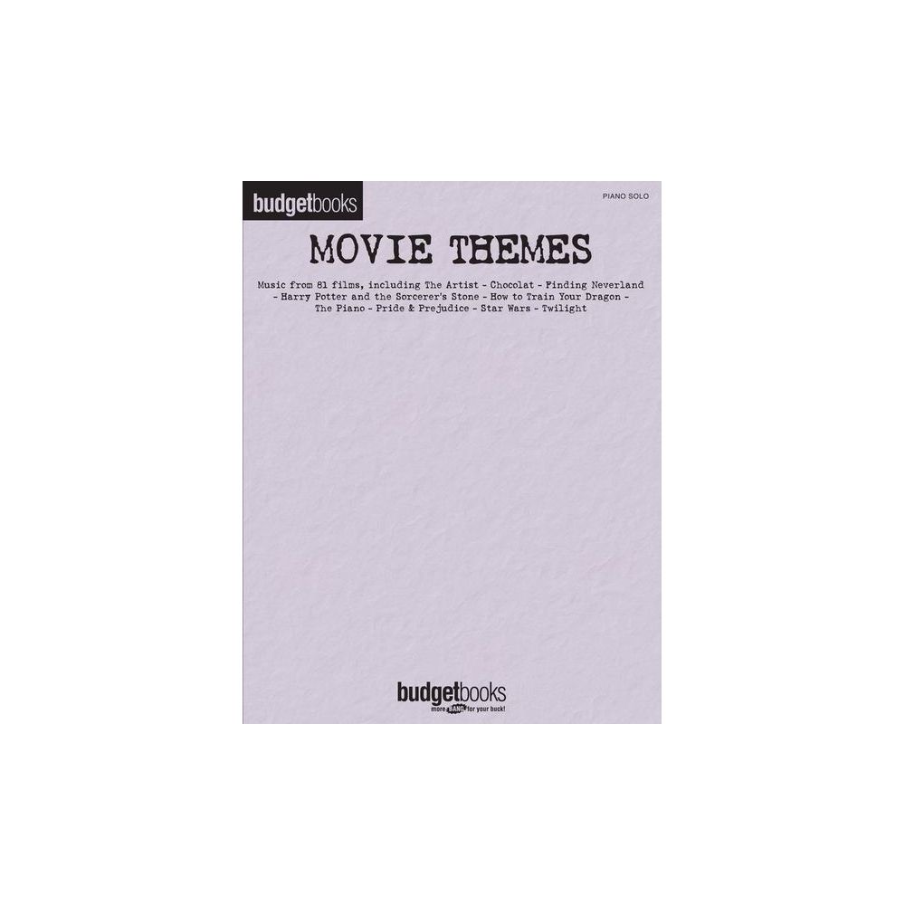 Hal Leonard Budgetbooks Movie Themes – Thomann Ireland
