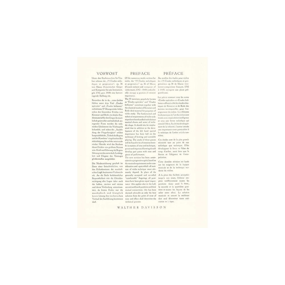 Edition Peters Mazas Etüden op.36 Heft 1 – Thomann Ireland