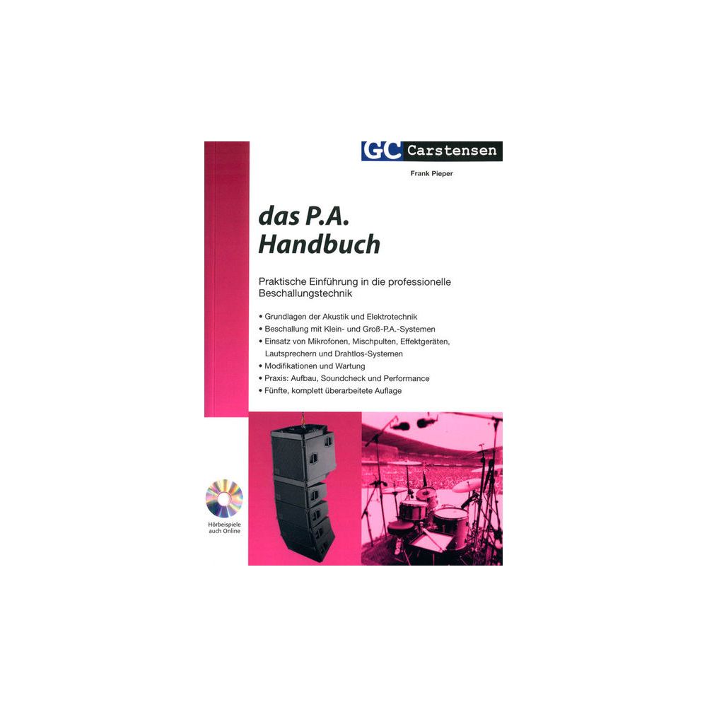 GC Carstensen Verlag Das PA Handbuch – Thomann Ireland