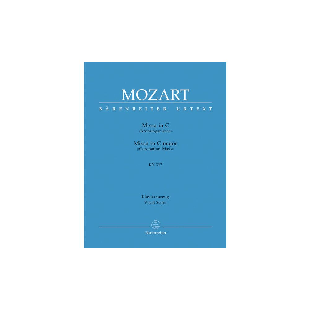 Bärenreiter Mozart Krönungsmesse – Thomann Ireland